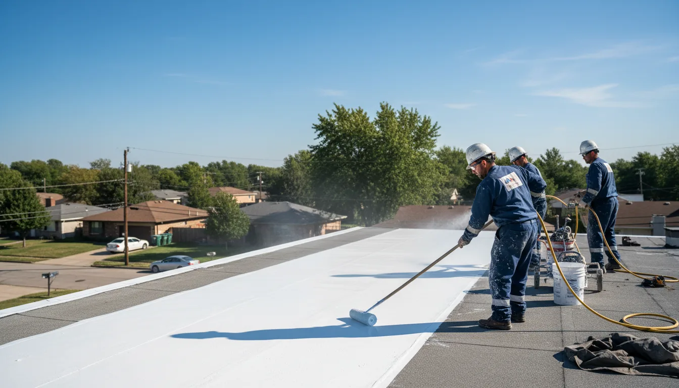 Commercial roof coating in Jackson, WI near me